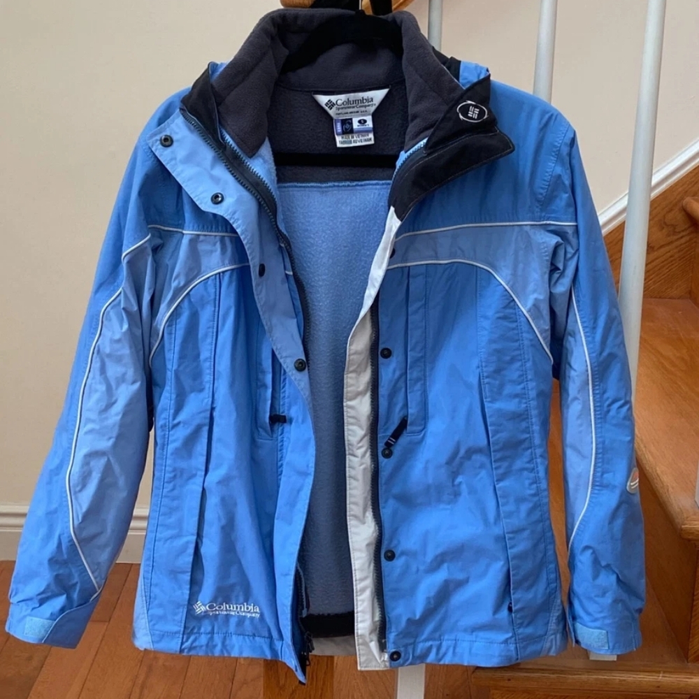 Columbia Omni Tech Titanium Interchange Women's Full Zip Hood Jacket, Size Small